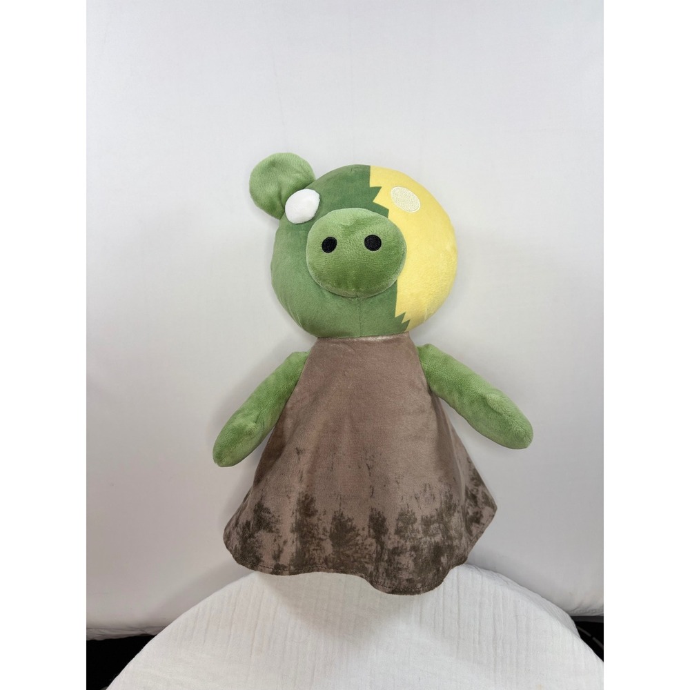 Roblox Piggy Zompiggy Plush PhatMojo MiniToon Green Zombie Pig Toy 13 Inch
